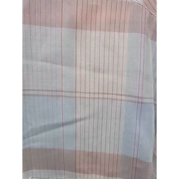 Retro‎ Vintage Towncraft JCPenney Blue Plaid Collared Buttonup Shirt L 70s - Picture 5 of 15